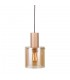 Modern Hanging Pendant Antique Bronze, Black 1 Light  with Glass Shade, E27 - 1