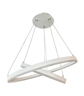 Modern LED Hanging Pendant White, Warm White 3000K 4070lm Dimmable - 1