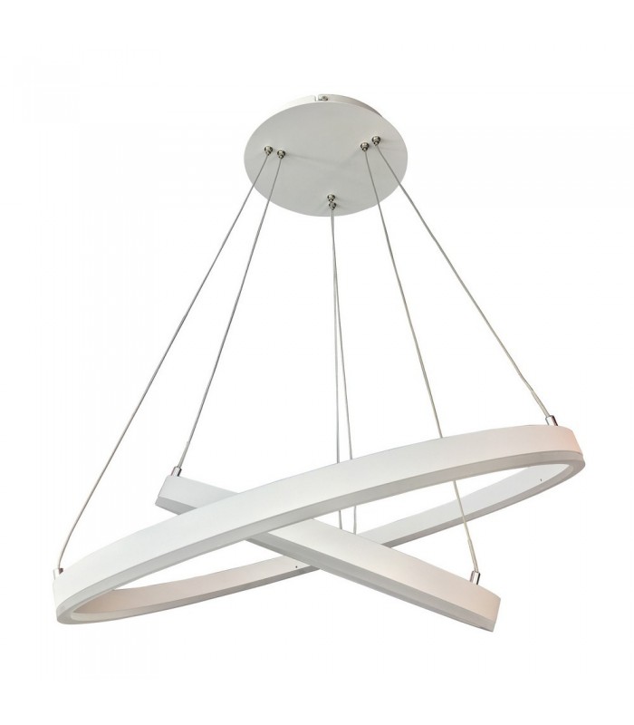 Modern LED Hanging Pendant White, Warm White 3000K 4070lm Dimmable - 1