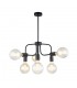 Industrial And Retro Hanging Pendant Black 6 Light , E27 - 1
