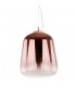 Modern Hanging Pendant Copper 1 Light  with Glass Shade, E27 - 1