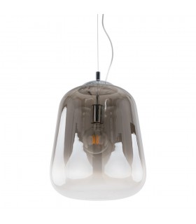 Modern Hanging Pendant Smoky 1 Light , E27 - 1