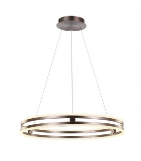 Modern LED Hanging Pendant Coffee, Warm White 3000K 3150lm Dimmable - 1