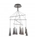 Modern LED Hanging Pendant Coffee, Warm White 3000K 4500lm - 1
