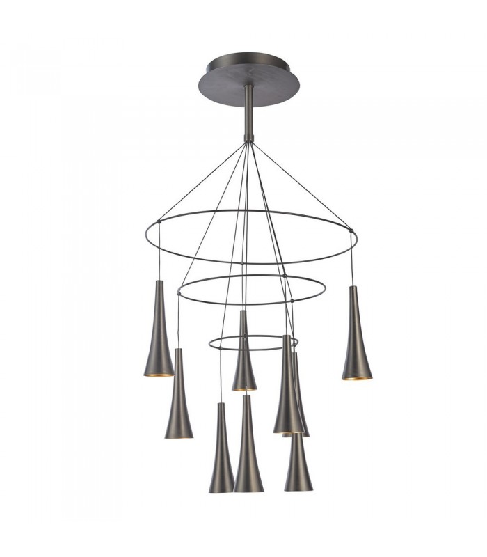 Modern LED Hanging Pendant Coffee, Warm White 3000K 4050lm - 1