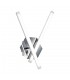 Modern LED Wall Lamp Chrome, Warm White 3000K 1000lm - 1