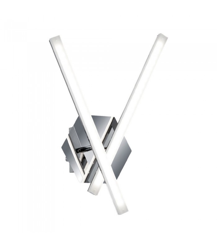 Modern LED Wall Lamp Chrome, Warm White 3000K 1000lm - 1
