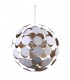 Modern Hanging Pendant White, Golden 6 Light , E14 - 1