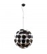 Modern Hanging Pendant White, Golden 6 Light  with White, Gold Satin Shade, E14 - 2