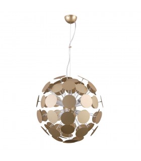 Modern Hanging Pendant White, Golden 6 Light , E14 - 2