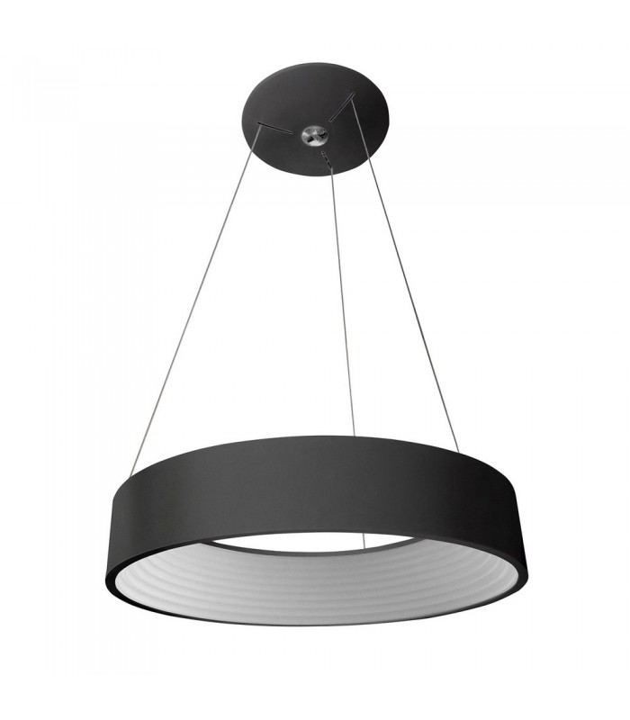 Modern LED Hanging Pendant Black, Warm White 3000K 1760lm - 1