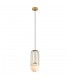 Modern Hanging Pendant Golden 1 Light  with Gold, White Shade, E27 - 2