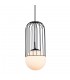 Modern Hanging Pendant Black 1 Light  with Black, White Shade, E27 - 1