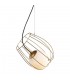 Modern Hanging Pendant Golden 1 Light  with Gold, White Shade, E27 - 1