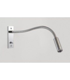 LED 1 Light Indoor Wall Reading Switched Light Polished Chrome - 1