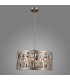Modern Hanging Pendant Champagne Silver 6 Light , E14 - 3