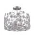Modern Flush Ceiling Light Champagne Silver 5 Light , E14 - 1