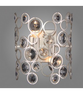Modern Wall Lamp Champagne Silver 2 Light , E14 - 2
