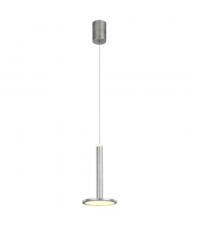 Modern LED Hanging Pendant Satin Nickel, Warm White 3000K 415lm - 1