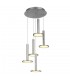 Modern LED Hanging Pendant Satin Nickel, Warm White 3000K 3360lm Dimmable - 1