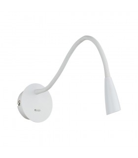 Modern LED Bedside Lamp White, Warm White 3000K 120lm - 1