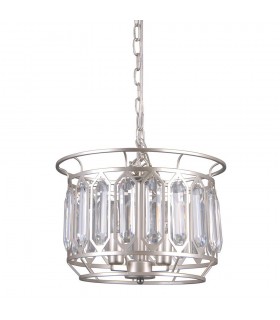 Modern Hanging Pendant Champagne Silver 3 Light , E14 - 1