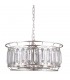 Modern Hanging Pendant Champagne Silver 6 Light , E14 - 1