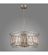 Modern Hanging Pendant Champagne Silver 6 Light , E14 - 3