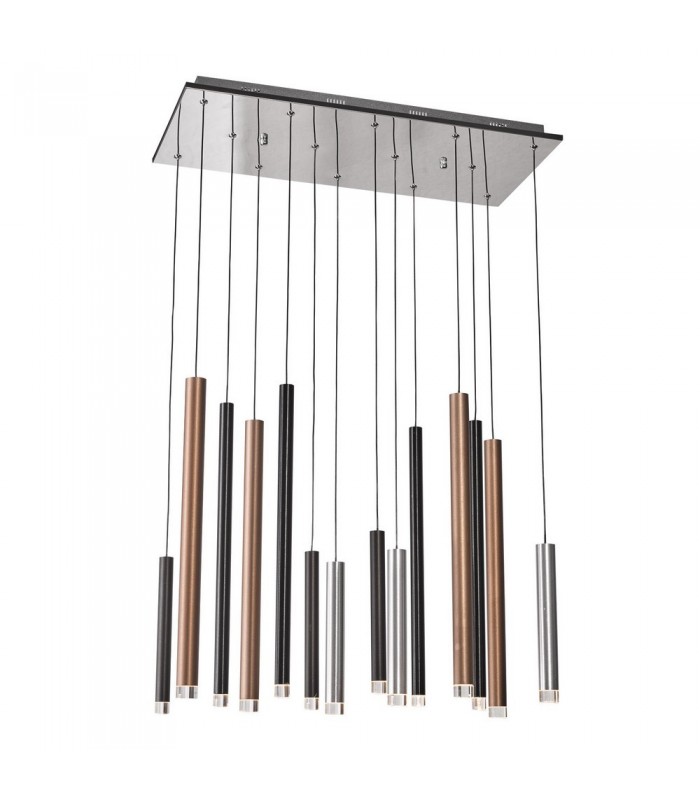 Modern LED Hanging Pendant Chrome, Warm White 3000K 4074lm Dimmable - 1