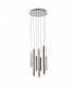 Modern LED Hanging Pendant Chrome, Warm White 3000K 2553lm Dimmable - 1