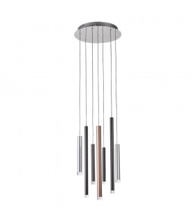 Modern LED Hanging Pendant Chrome, Warm White 3000K 2553lm Dimmable - 1