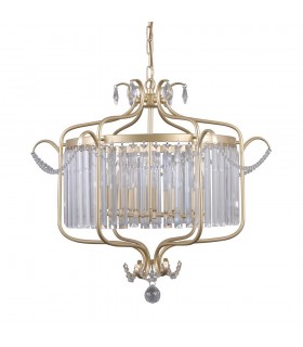 Classic Hanging Pendant Golden Champagne 6 Light , E14 - 1