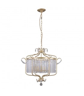 Classic Hanging Pendant Golden Champagne 6 Light , E14 - 2