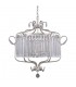 Classic Hanging Pendant Champagne Silver 6 Light , E14 - 1
