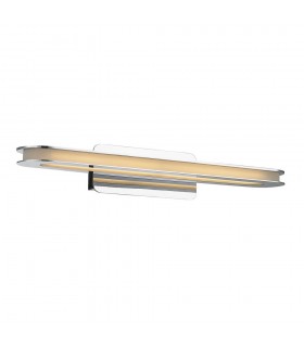 Modern LED Wall Lamp Chrome, Warm White 3000K 560lm - 1