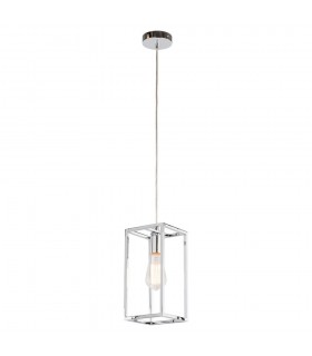 Industrial And Retro Hanging Pendant Chrome 1 Light , E27 - 2