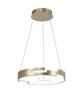 Modern LED Hanging Pendant Golden, Warm White 3000K 3360lm, IP44 Dimmable - 1
