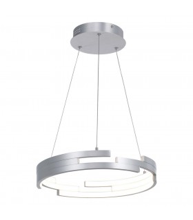 Modern LED Hanging Pendant Silver Oxidized, Warm White 3000K 3360lm Dimmable - 1