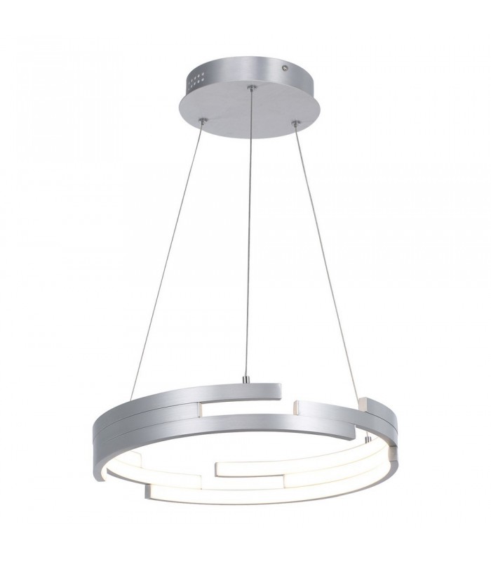 Modern LED Hanging Pendant Silver Oxidized, Warm White 3000K 3360lm Dimmable - 1