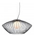 Modern Hanging Pendant Black 1 Light  with Black, White Shade, E27 - 1