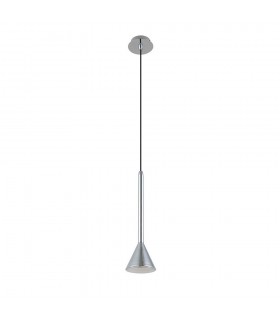 Modern Hanging Pendant Satin Nickel 1 Light  LED, GU10 - 1