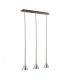 Modern Hanging Pendant Satin Nickel 3 Light  LED, GU10 - 1
