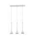 Modern Hanging Pendant White 3 Light  with White Shade LED, GU10 - 1