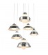Modern LED Hanging Pendant Chrome, Warm White 3000K 2100lm - 1