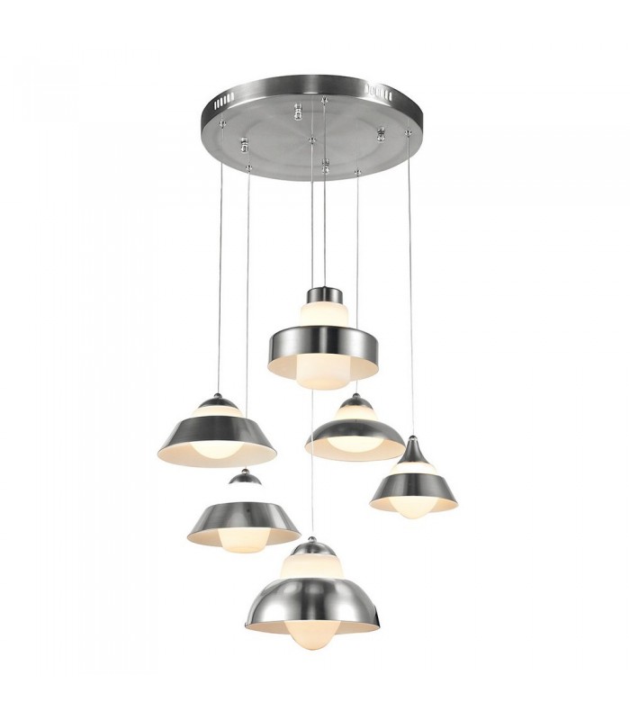 Modern LED Hanging Pendant Chrome, Warm White 3000K 2100lm - 2