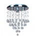 Classic Hanging Pendant Fixed Chrome 3 Light  with Crystal Shade, GU10 - 1