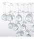 Classic Hanging Pendant Fixed Chrome 3 Light  with Crystal Shade, GU10 - 2
