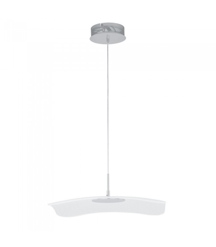 Modern LED Hanging Pendant Chrome, Clear, Warm White 3000K 550lm - 2