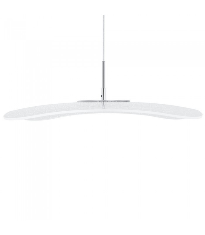 Modern LED Hanging Pendant Chrome, Clear, Warm White 3000K 550lm - 4
