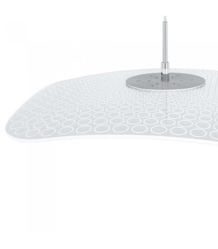 Modern LED Hanging Pendant Chrome, Clear, Warm White 3000K 550lm - 5